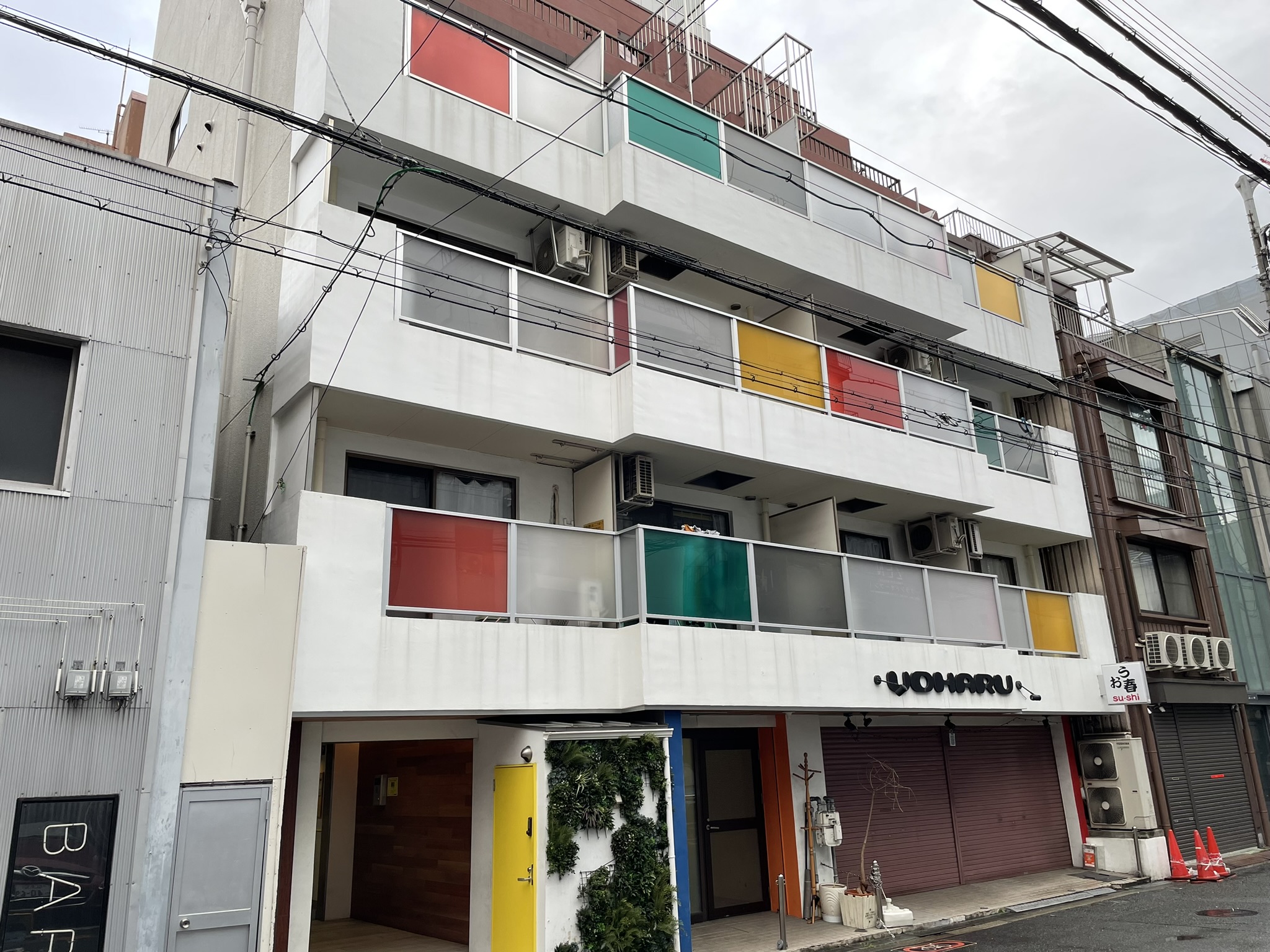 Colorful apartment building, Osaka - Chuo Ward