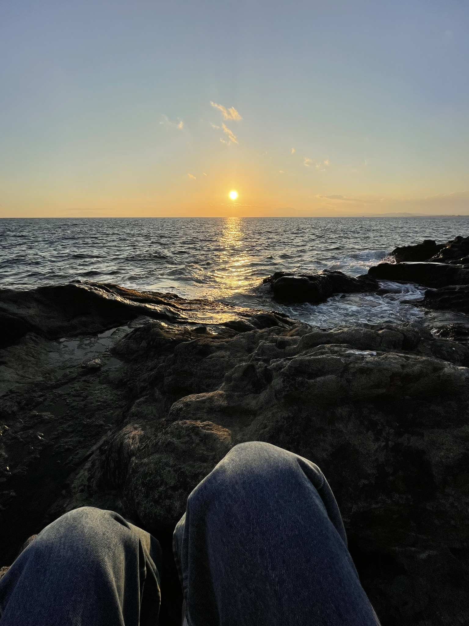 Sunset over the ocean