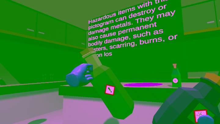 Lab environment for WHMIS symbols
