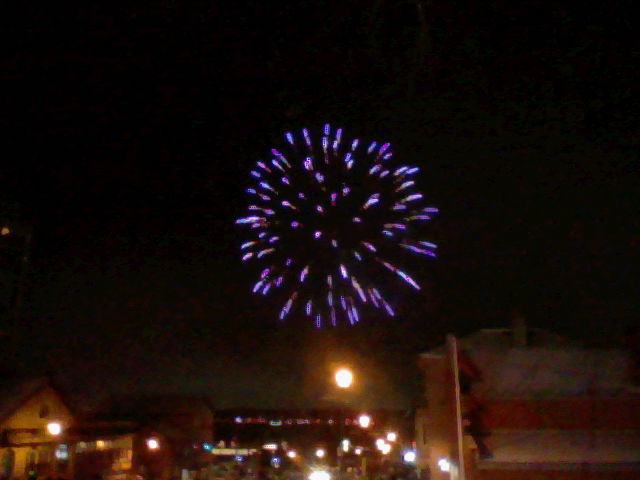 New Year's fireworks on Nintendo DSi